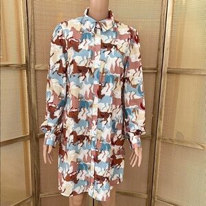 Stylish Multicolor Shirt Dress